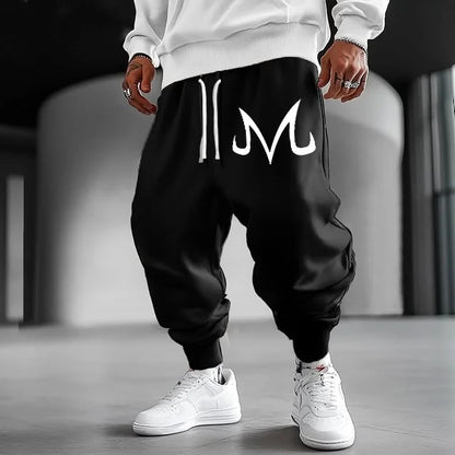 2026 Pink Dragon Ball Majin Buu Sweatpants Summer Anime Pants Unisex Loose Fit with Cuffed Ankles Wide Leg Trousers Plus Size
