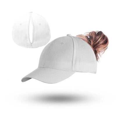 TikTok Heat Magnetic Ponytail Caps For Women Sport Wear Breathable Cotton Adjustable Baseball Hat