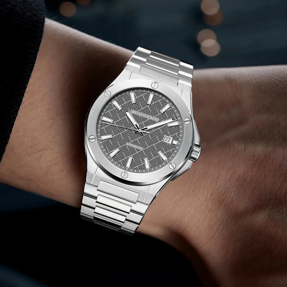 Relógio Masculino Specht&Sohne 2025 Novo 38MM Automático, Movimento Japonês Miyota 8215, Aço, Vidro de Safira, Reloj Homb Impermeável