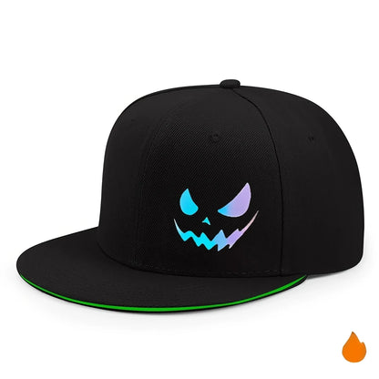 Unisex Personality Ghost Expression Hip-hop Hats Outdoor Adjustable Casual Sandwich Hardtop Baseball Caps Sunscreen Hat