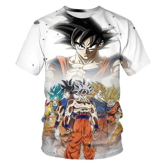 2026 Dragon Ball T-shirt Children's 3D T-shirt Fashion Children's Boy Short Sleeve Round Neck Casual Anime Super Saiya Wukong