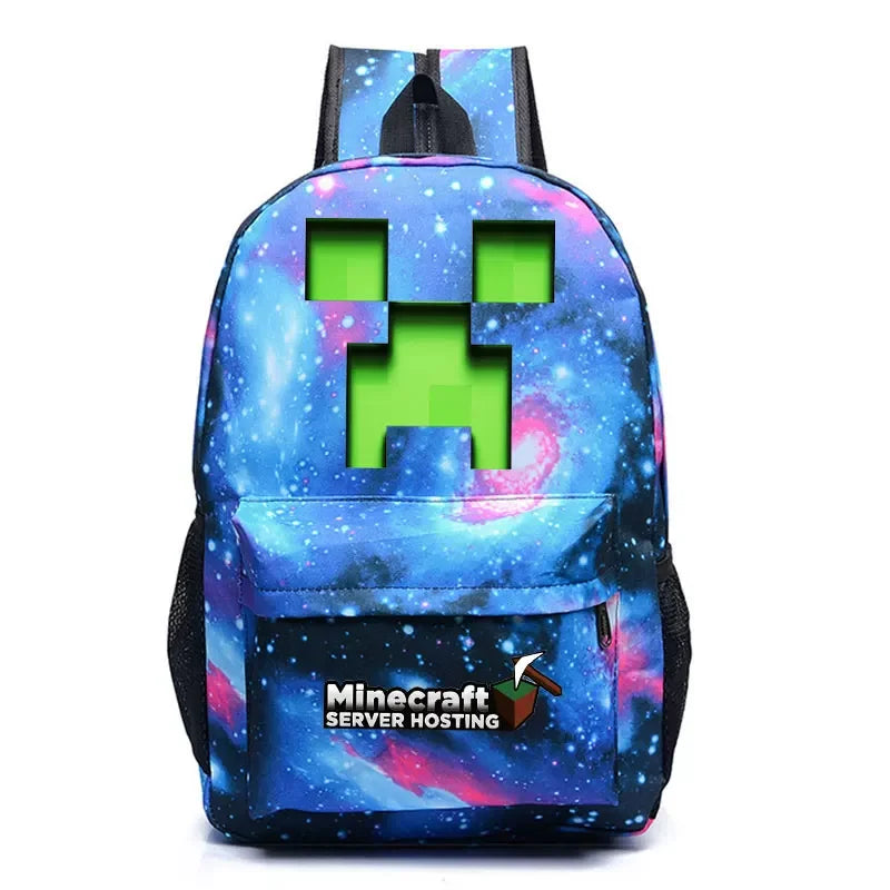 Minecraft Enderman Creeper Graphic Printed Backpack Large Capacity Lightweight Fashion Casual For Daily Travel Outdoor Leisure