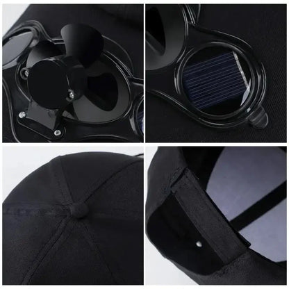 Solar Fan Cap UV Protection Hat Light Mesh Baseball Cap Cooling Fan For Fishing Golf Travel Sports Summer Item Sun Visor Hat