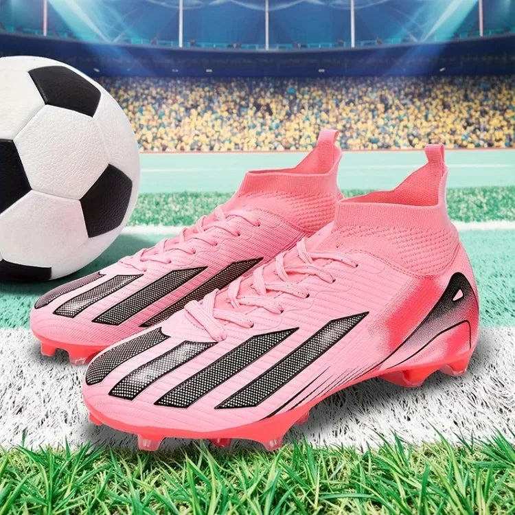 Fotbollsskor för män, New TF, sneakers för konstgräs och turf, ultralätta herrfotbollsskor, bekväma ankelhöga fotbollsskor för futsal och snabbt spel