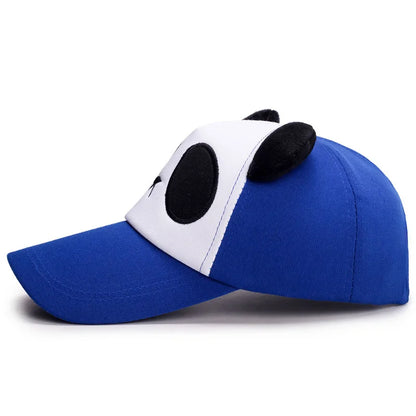 Casquettes de baseball d'été mignonnes avec panda pour hommes et femmes, casquettes hip-hop en coton à fermeture snapback, protection solaire, garçons et filles, casquettes d'extérieur, dropshipping
