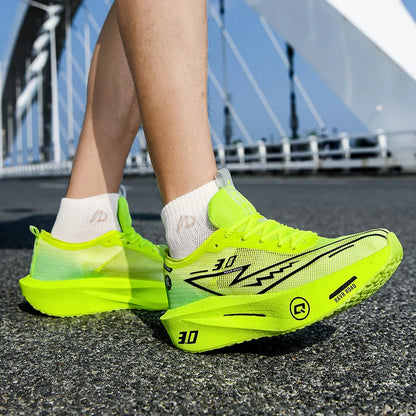 Sapatilhas de Homem em Mesh Confortáveis 2025, Ténis de Corrida com Placa de Carbono 3.0, Amortecimento, Desporto, Treino, Jogging e Corrida Especializada