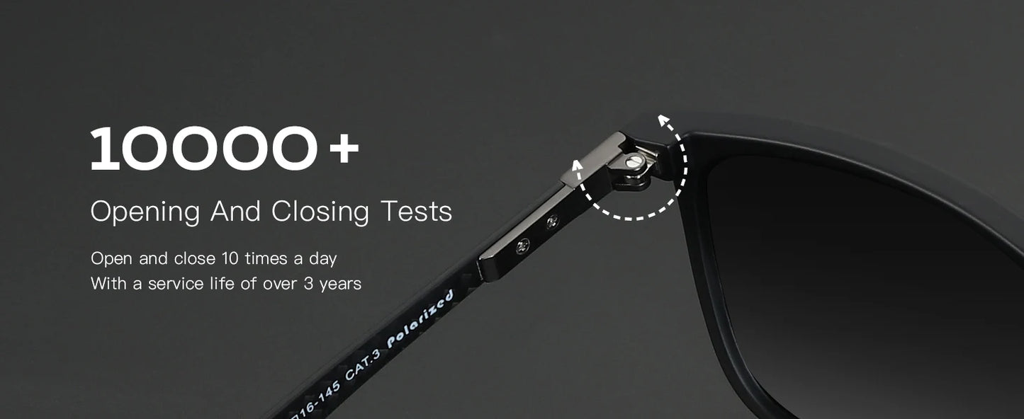 ZENOTTIC New Square Polarized Sunglasses for Men Ultralight Carbon Fiber Sun Glasses Driving Fishing Golf Sport UV400 Protection