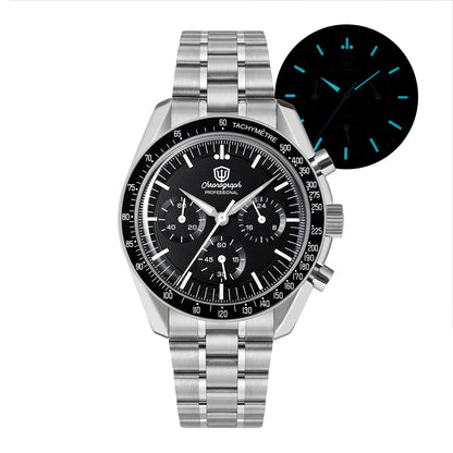 Watchdives New Wd1863 Quartz Men Watch VK63 Chronograph Bubble Sapphire Waterproof 39Mm Steel Top Brand Luxury Business Watch
