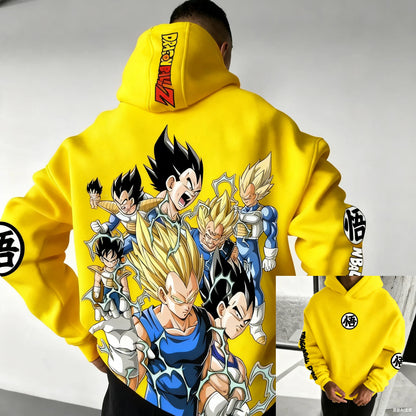 Dragon Ball Z Anime Hoodie Men Women Cotton Streetwear Casual Pullover Sweatshirt Cartoon Print Goku Vegeta Jacket Spring Autumn