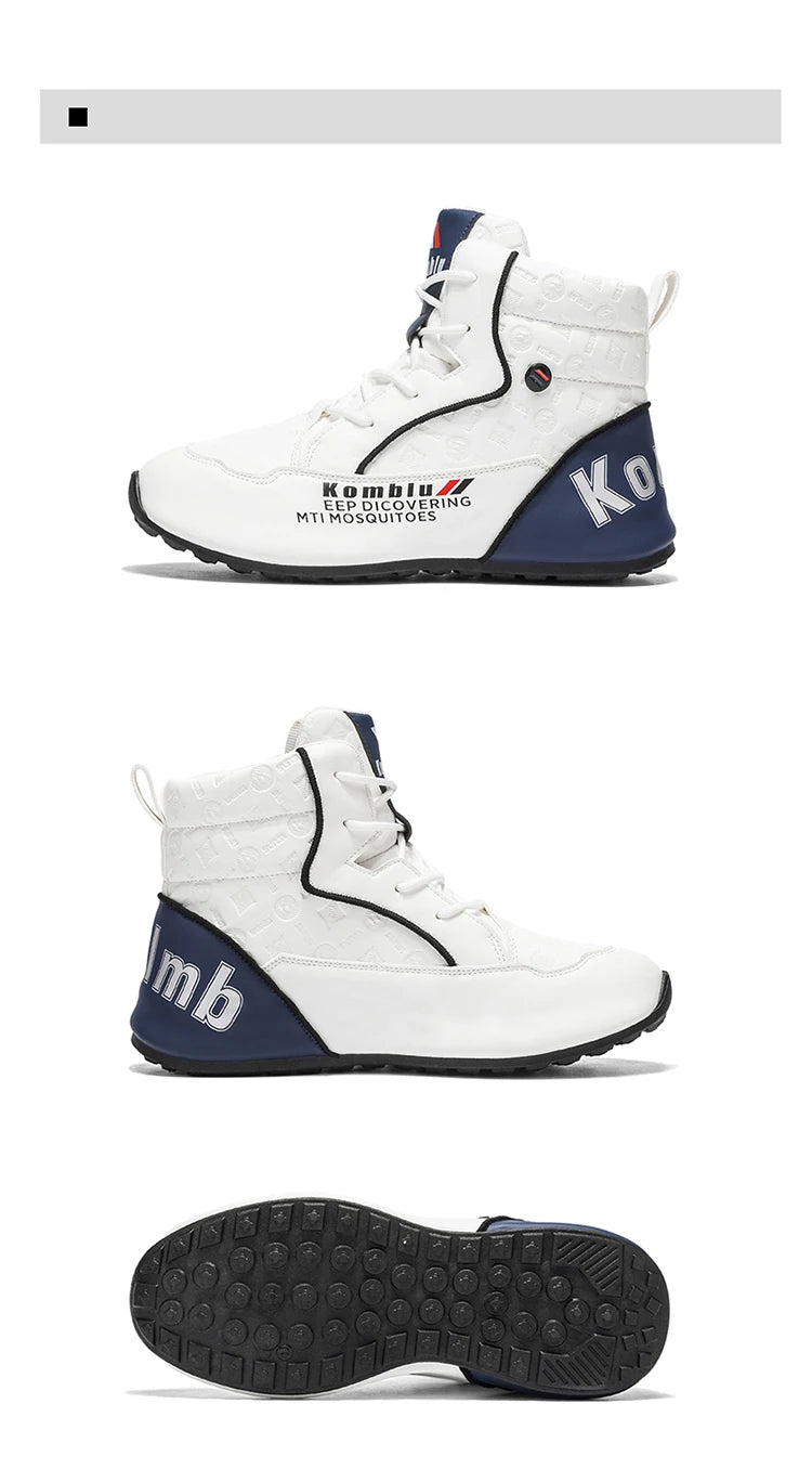 Baskets montantes décontractées avec motif gaufré tendance, souples et amortissantes, polyvalentes pour les trajets quotidiens, chaussures de sport unisexe rehaussantes et tendance 9