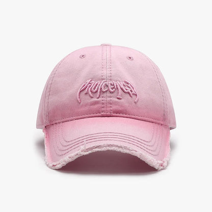Casquette de baseball pour homme à broderie en 3D, en tissu souple, à bords irréguliers, style européen et américain, polyvalente et ajustable