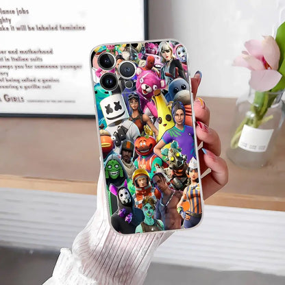 F-Fortnites-Cools Handyhülle für iPhone 17 16 15 14 13 12 11 Pro Max Plus, weiche Schutzhülle, personalisierbar DIY