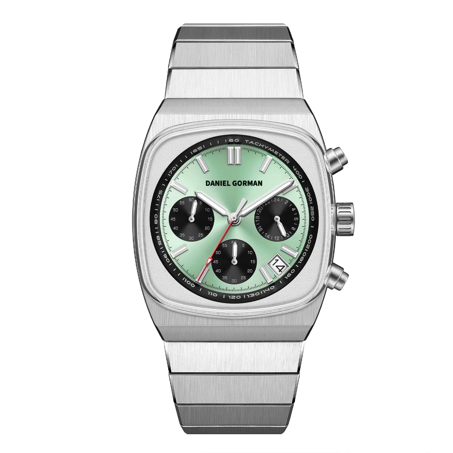DG9008 Men's Watch, Original Fashion Brand Quartz Waterproof Luminous Watch with Three Small Dials and Moon Phase