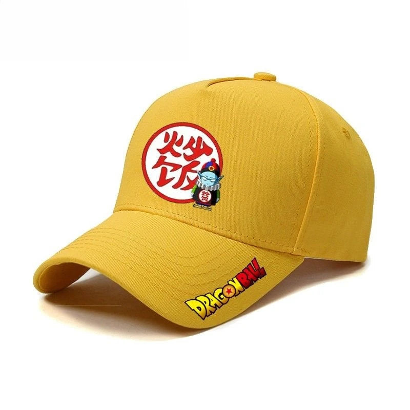 Czapka z daszkiem Dragon Ball Master Roshi Son Goku – kreatywny nadruk z literami z anime o wysokiej wartości, unisex, codzienna, uniwersalna czapka baseballowa
