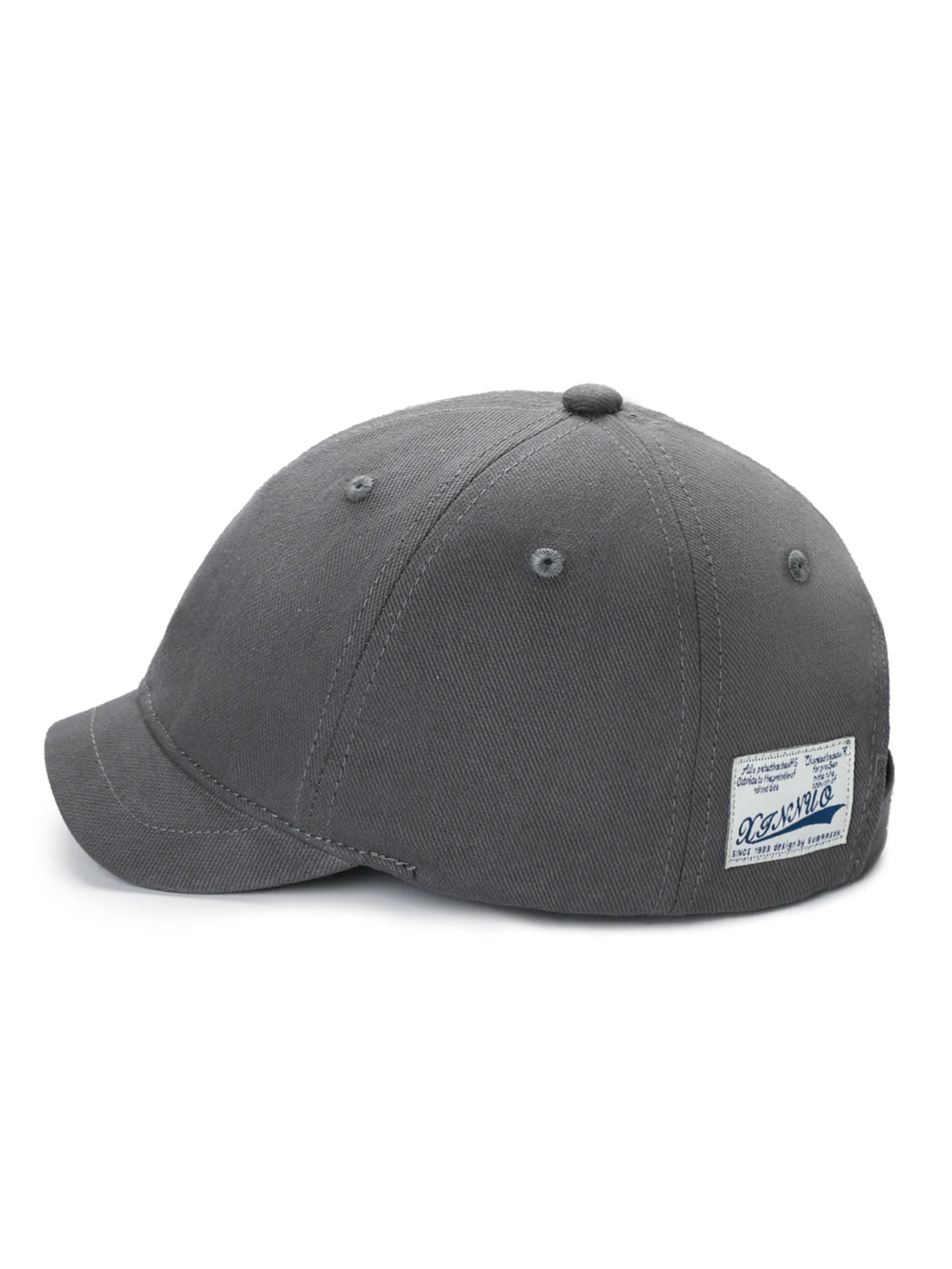 Casquette de baseball en coton à visière courte pour homme et femme, style décontracté vintage « Dad Hat », ajustable, style « trucker », profil bas, avec bande de fermeture en nylon