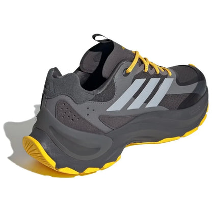 Adidas Maxxwavy ADV Chaussures basses tendance et durables pour homme et femme, gris foncé et jaune-JI2445