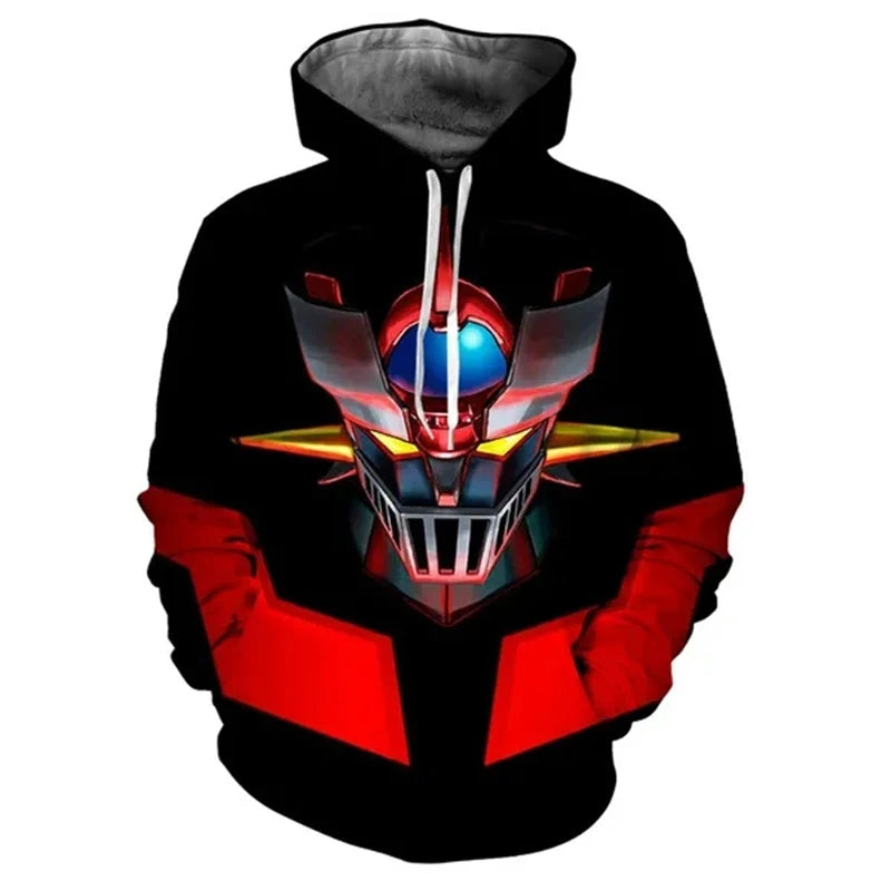 Autumn Mazinger Z Anime Robot 3D Print Hoodies Men Women Fashion Oversized Sweatshirts Hoodie Male Pullovers Tracksuit Clothing