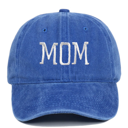 Mom and Dad Embroidered Baseball Hat Retro Sports Running Sunscreen Leisure Daily Versatile Travel Duck Tongue Hat
