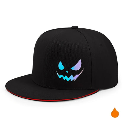 Unisex Personality Ghost Expression Hip-hop Hats Outdoor Adjustable Casual Sandwich Hardtop Baseball Caps Sunscreen Hat