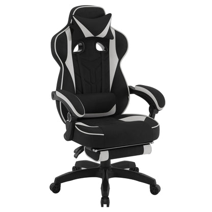 WOLTU Ergonomic Gamer Computer Chair Executive Office Chair Breathable Gaming Chair with Lumbar Cushion Headrest Footrest