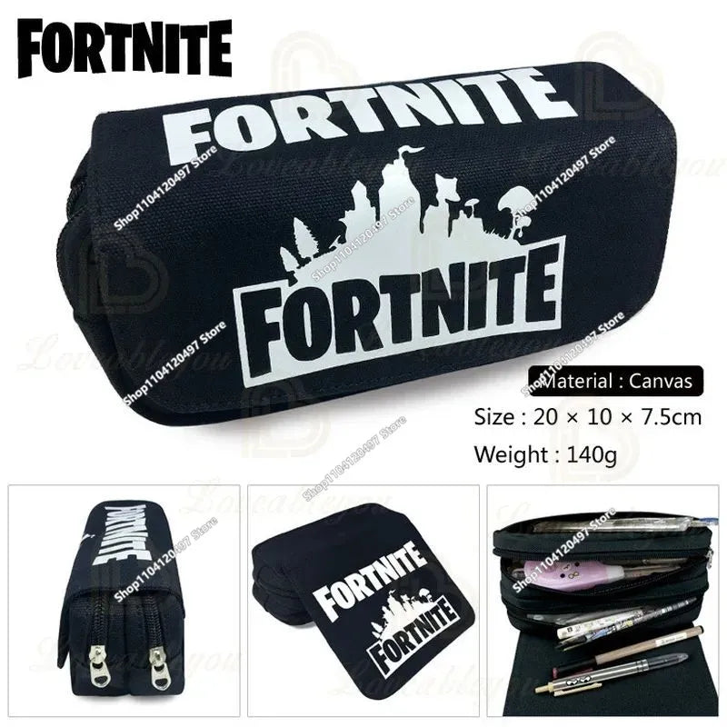 Anime-Federmäppchen Kawaii Fortnite Stifteetui mit großem Fassungsvermögen, wasserdichte Handheld-Cosplay-Stiftetasche, Büro-Schreibwaren, Geschenkspielzeug