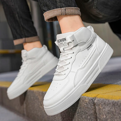 Breathable Men's Casual Shoes Skate Shoes Mid-Top Breathable Versatile Sports Shoes Suitable for All-Day Wear
