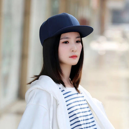 Fashion Solid Color Men Women Baseball Cap Hip Hop Caps  Snapback Hat Brim Shade Cap Bone Gorras Casquette Sports Cap  Sun Hat