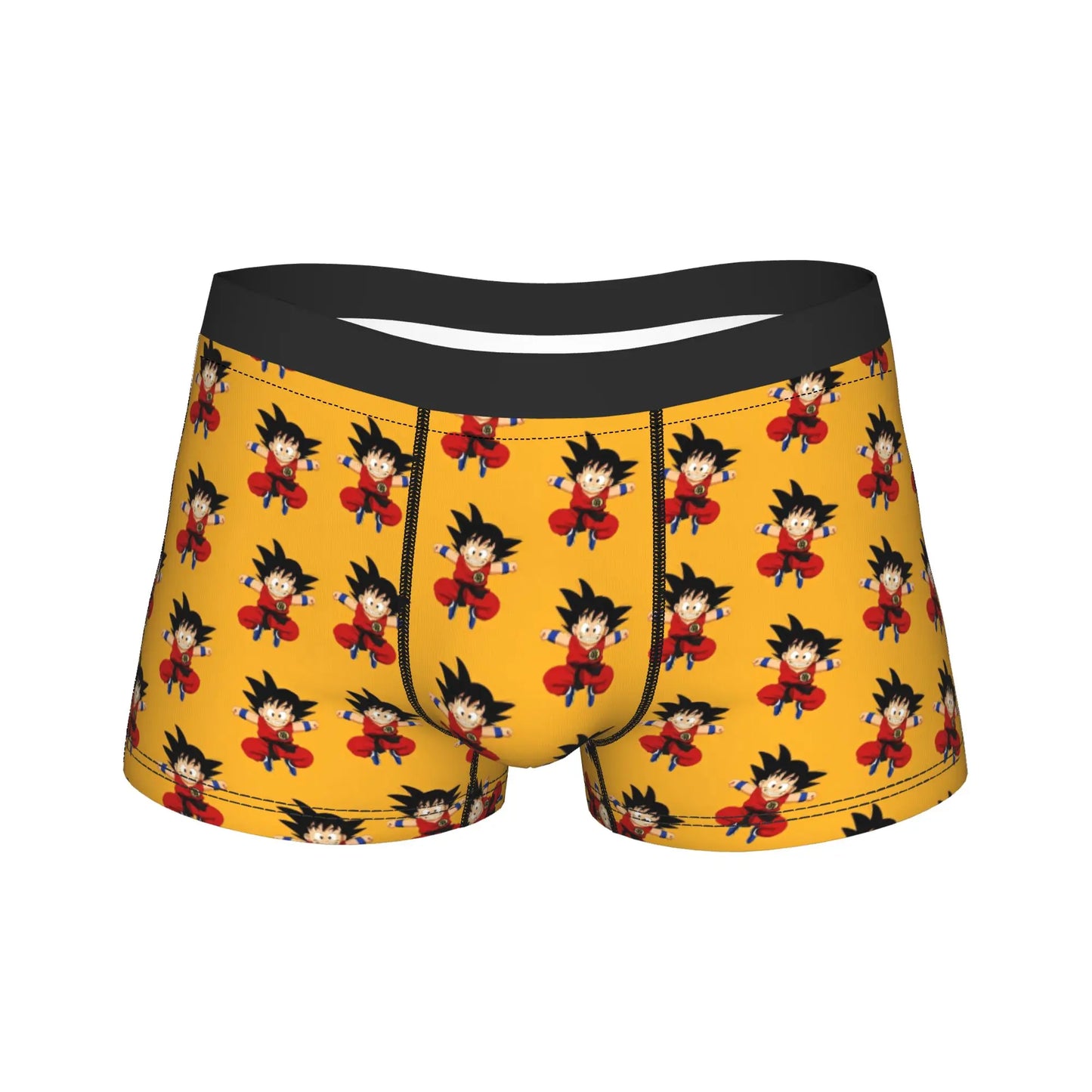 Men Dragon Ball Z Goku Vegeta DBZ Underwear  Funny Boxer Briefs Shorts Panties Homme Soft Underpants Plus Size