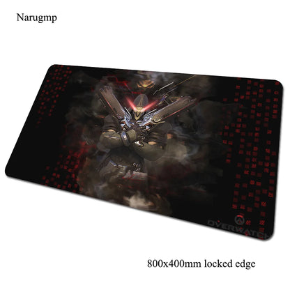 Tapete de rato gaming Overwatch 80x40cm, grande, para secretária de computador, tapete gamer para PC e portátil, presente de Halloween