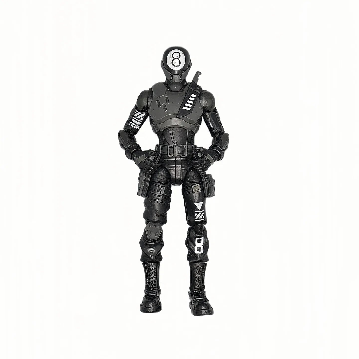 Neue Fortnite Trooper Sky Fox Raven Black8 Spielfigur – bewegliche Cartoon-Actionfigur, cooles dekoratives Ornament und Spielzeug