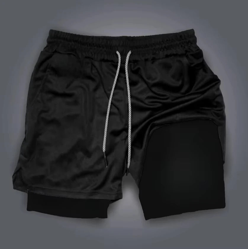 Dragon Ball Anime Majin Buu Trendy Printed Double Layer Shorts 2026 Men's Summer Boxing Sports Quick Drying Breathable Shorts