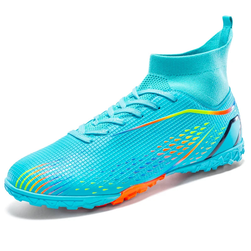 New Men's Soccer Shoes Breathable Soft Outdoor Grass Football Shoes Cleats Long Spikes Comfortable Training Sport Shoes for Men