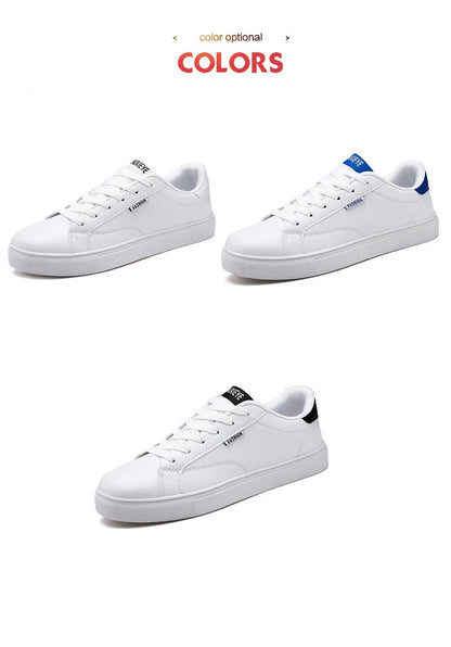 Zapatillas casuales de skate para hombre, blancas, para exteriores y ocio, transpirables, para caminar, planas, Chaussure Homme 39-48