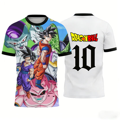 2026 Dragon Ball Goku Anime Graphic T-shirt Sports Dry Quickly Men's T-Shirt Children's Clothing Tee Y2k Woman Breathable Tops