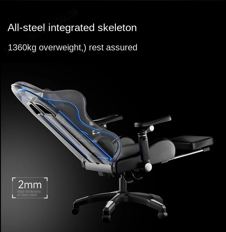 New Gaming Chair 9D Mechanical Dynamic Armrests 3D Lumbar Support Wide Seat Ergonomic Chair Gaming Live Streaming Swivel Chair