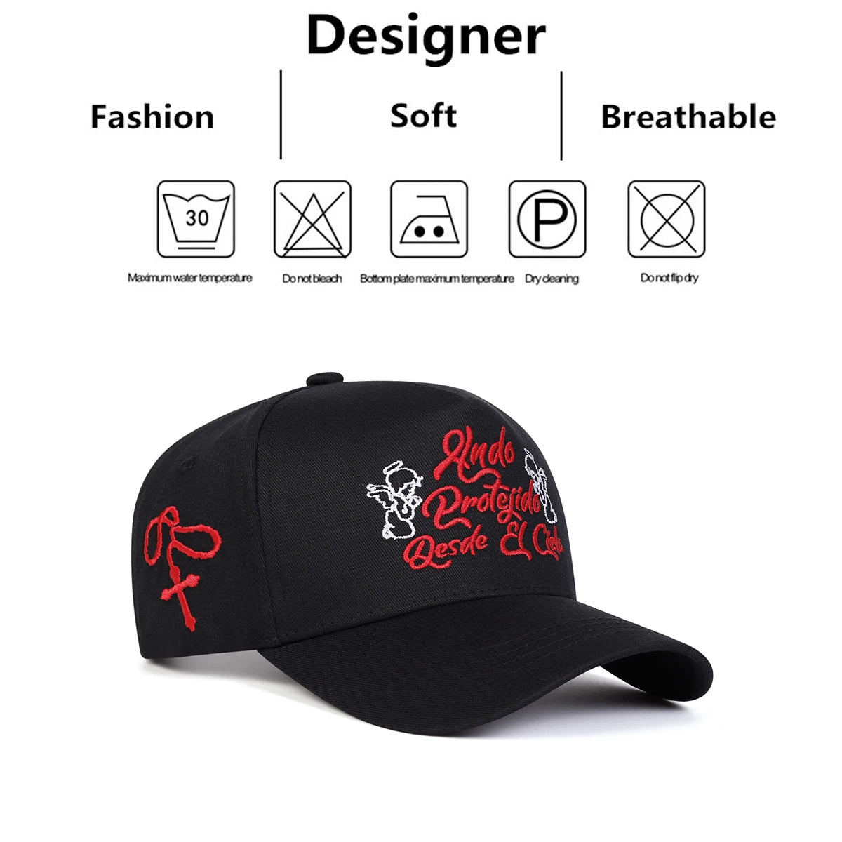 Casquettes de baseball unisexes HNDO PROTEJIDO avec lettres brodées, printemps-automne, pour l'extérieur, ajustables, décontractées, chapeaux anti-UV, casquettes de sport