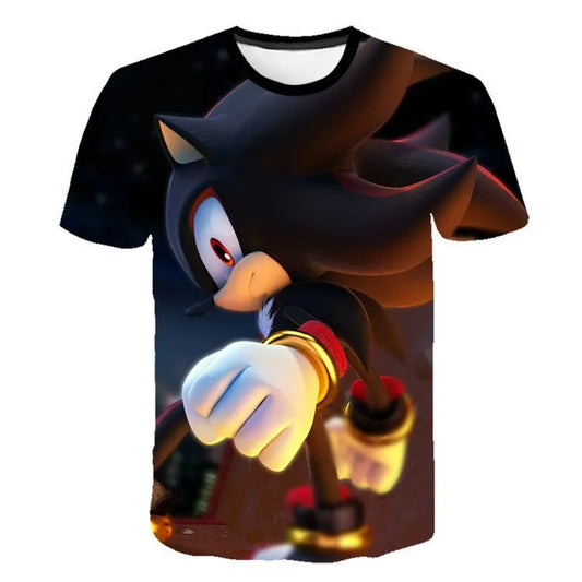 3D Character T-shirt for Boys Girls Short Sleeve Summer Casual spuer speed Game  Tee tops men women clothes