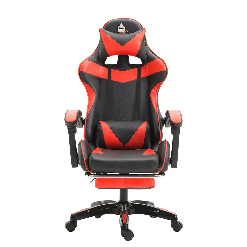 Gaming-Stuhl Gaming-Sessel höhenverstellbarer Bürostuhl mit verstellbarer Liegefunktion, Katzenohren und Kissen