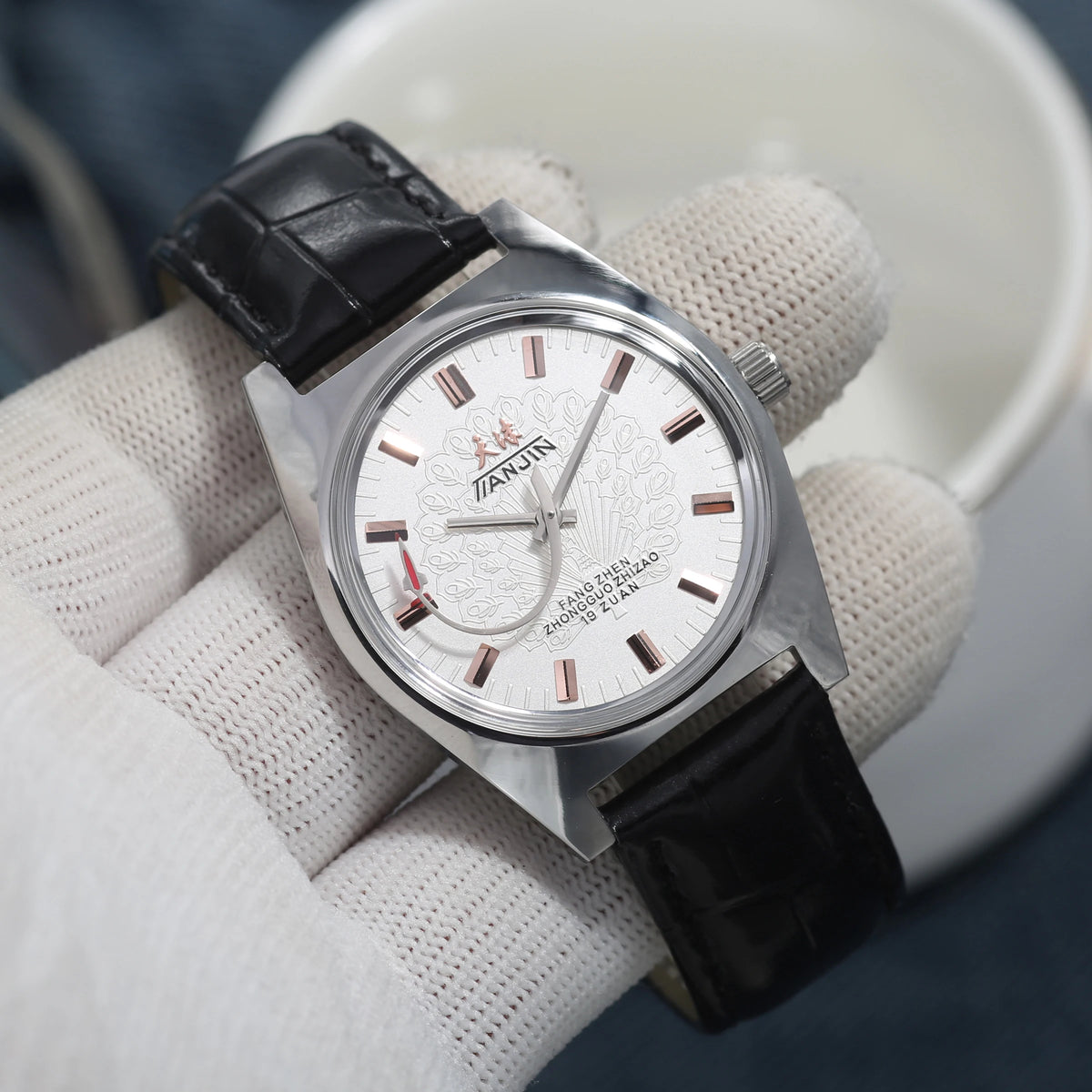 Shanghai 36MM Hand-Wind Mechanical Watch 7120 Waterproof china Watch for Men wholesale