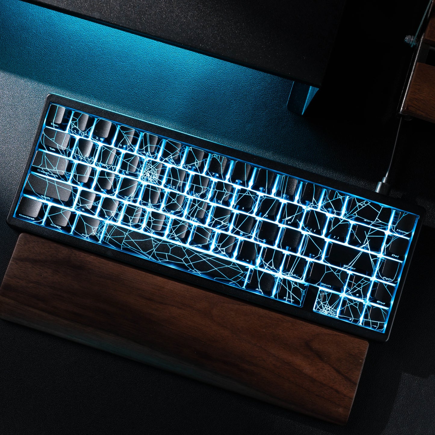 XVX Spider Web Keyboard M67 JadeStone mit IMD-Tech-Tastenkappen, Tri-Mode-Verbindung, individueller RGB-Hintergrundbeleuchtung, Tastatur 60%