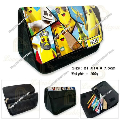 Fortnite Shooting Game Peripheral PU Snap Button Wallet Anime Coin Purse Folding Leather Wallet Card Holder Student Gifts