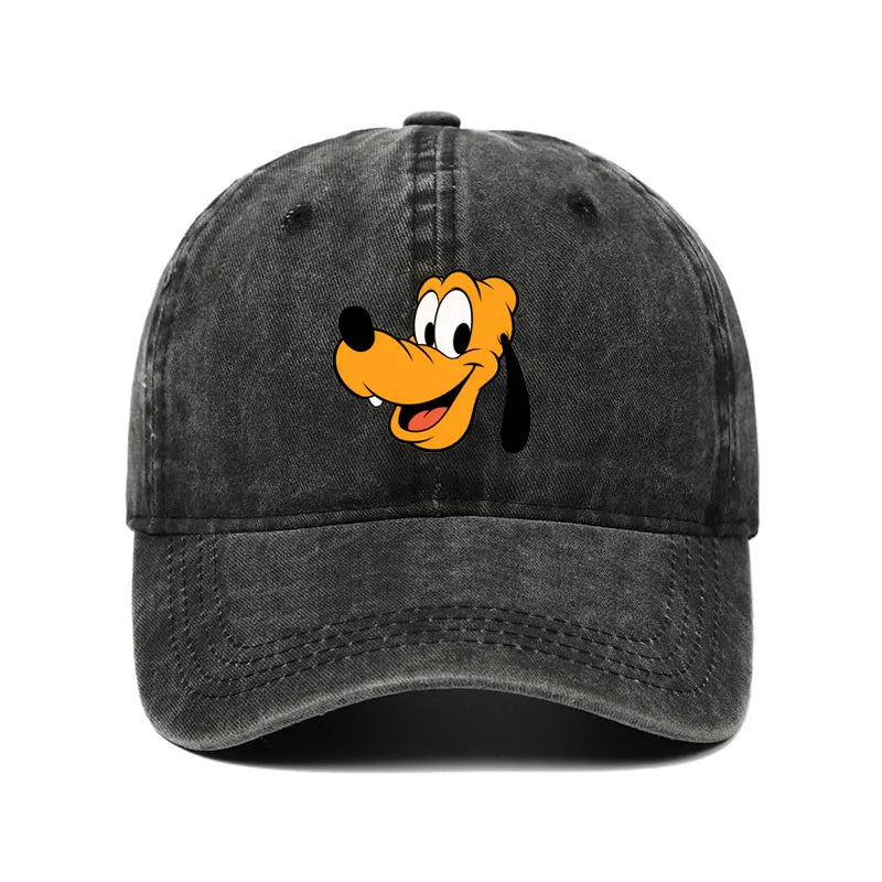 Unisex Vintage Washed Mickey Minnie Print Baseball Cap for Men Women Cartoon Trucker Hat Adjustable Snapback Casual Hip Hop Hat