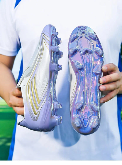 Nouvelles chaussures de football pour hommes, baskets de futsal, crampons, chaussures de football, pour terrain en herbe, montantes, pour l'extérieur, antidérapantes, pour l'intérieur, haute qualité, meilleures ventes