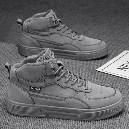 Breathable Men's Casual Shoes Skate Shoes Mid-Top Breathable Versatile Sports Shoes Suitable for All-Day Wear