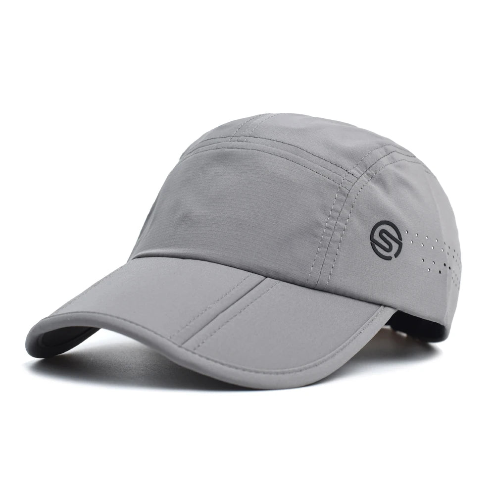 Spring Summer Outdoor Foldable Sport Breathable Baseball Cap Men Women Soft Dad Hat Adjustable Casual Trucker Style Low Profile