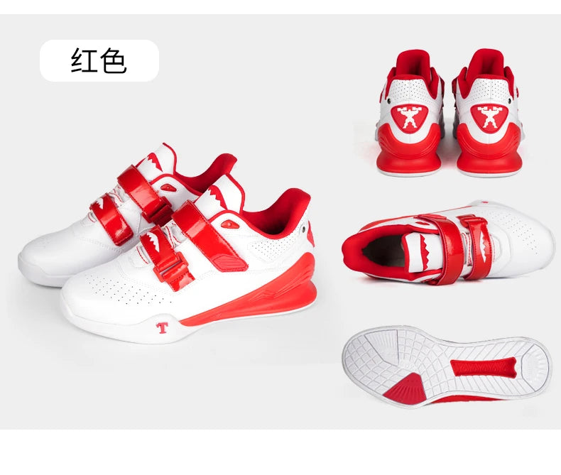 Professional Weightlifting Shoes Comfortable Indoor Squat Training Shoes Durable Anti-Slip Weightlifting Hard Pull Sports Shoes