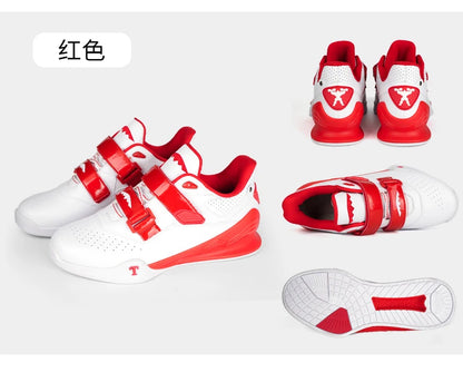 Professional Weightlifting Shoes Comfortable Indoor Squat Training Shoes Durable Anti-Slip Weightlifting Hard Pull Sports Shoes