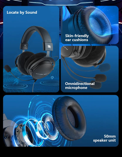 TALOMEN W550x Studio-Kopfhörer – Professionelle kabelgebundene Over-Ear-DJ-Monitor-Kopfhörer mit 50mm Treibern und abnehmbarem Kabel
