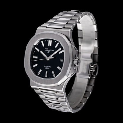 Sugess Men's Watch Automatic Mechanical Wristwatch Miyota 9015 Movement MOP Dial Luminous Waterproof 5bar Bracelet Luxury S466