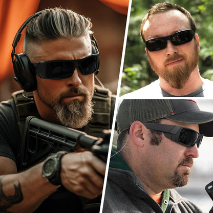 MAXJULI Z87 Polarized Sunglasses Men Wrap Around Sport Driving UV400 Retro Vintage Shield Safety Glasses 8231